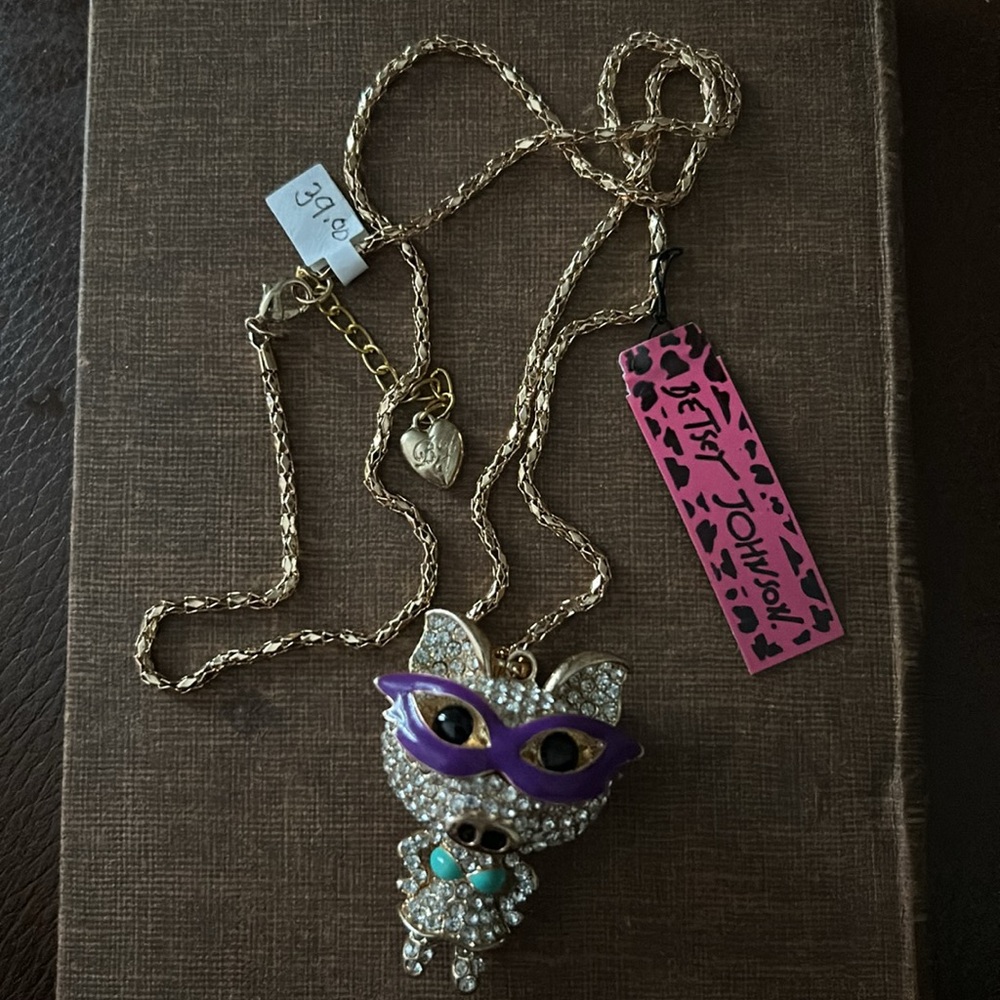 Betsey Johnson Fancy Piggy Necklace